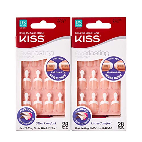 Kiss Everlasting French Nails (2 PACK, EF01)