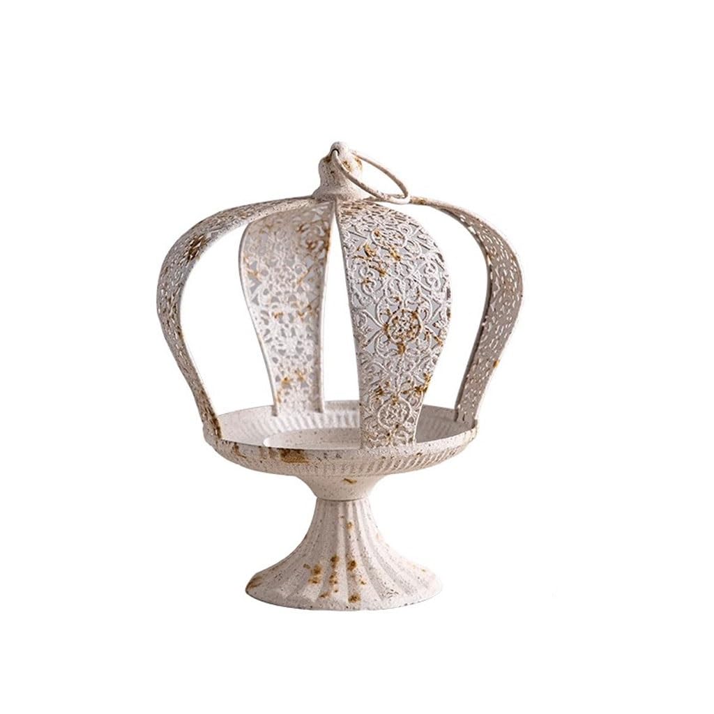 Candle Holder Creative Desktop Iron Candlestick Ornaments Homestay Old Decorations Decorate Candlestick(B)
