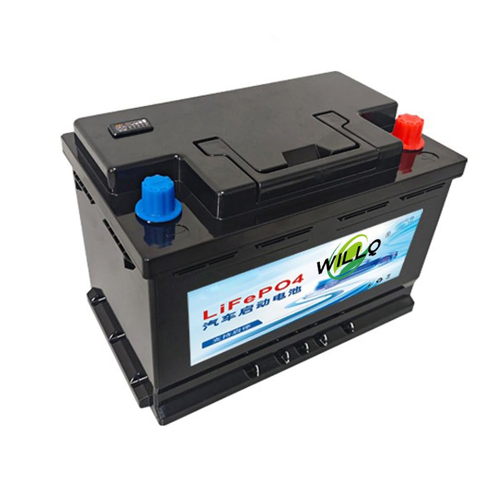 Batería Litio Recargable para automóvil Arranque y Parada 12V 50Ah 60Ah 70Ah 80Ah 90Ah 100Ah 110Ah batería LiFePO4 automotriz de Alto Rendimiento sin Mantenimiento