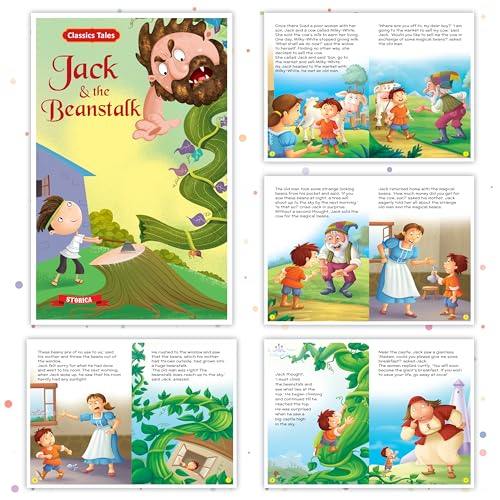 Set of 10 Classics Tales Story Books for Kids|English Short Stories for 3+ | Aladdin, Alibaba, Jungle Book & Others