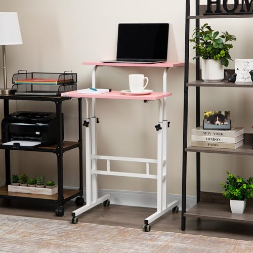 Bureau debout ergonomique rose Mind Reader pour ordinateur - 7