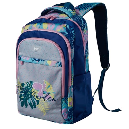 SAMPACK -MP Sac à dos pour enfant avec poches latérales et avant, sangle de poitrine, dossier ergonomique, idéal pour la rentrée scolaire, avec motifs amusants