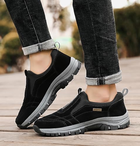 Teresad Shoes Men Comfortable Waterproof Orthopedic Walking Hiking Shoes2