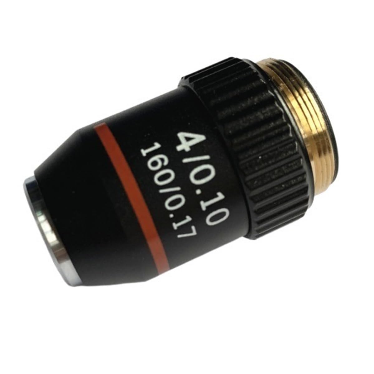 Ricambi per Microscopi da Laboratorio Lente for microscopi biologici a guscio nero 4X 10X 20X 40X 60X 100X (olio)