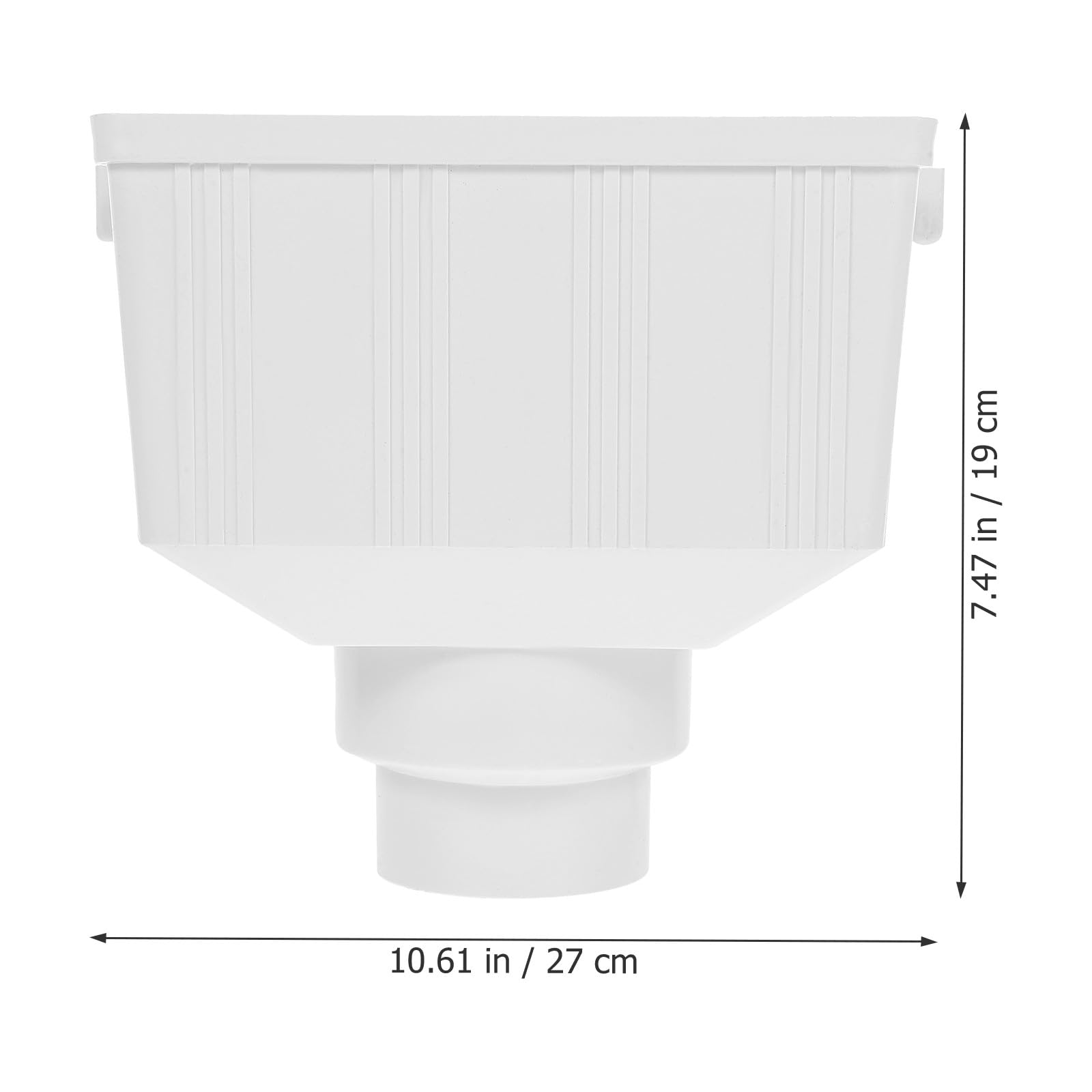 PVC Regenwassersammler Fallrohrumlenker 110mm Langlebiger Kunststoff für Dachentwässerung und Regentonnen Zubehör