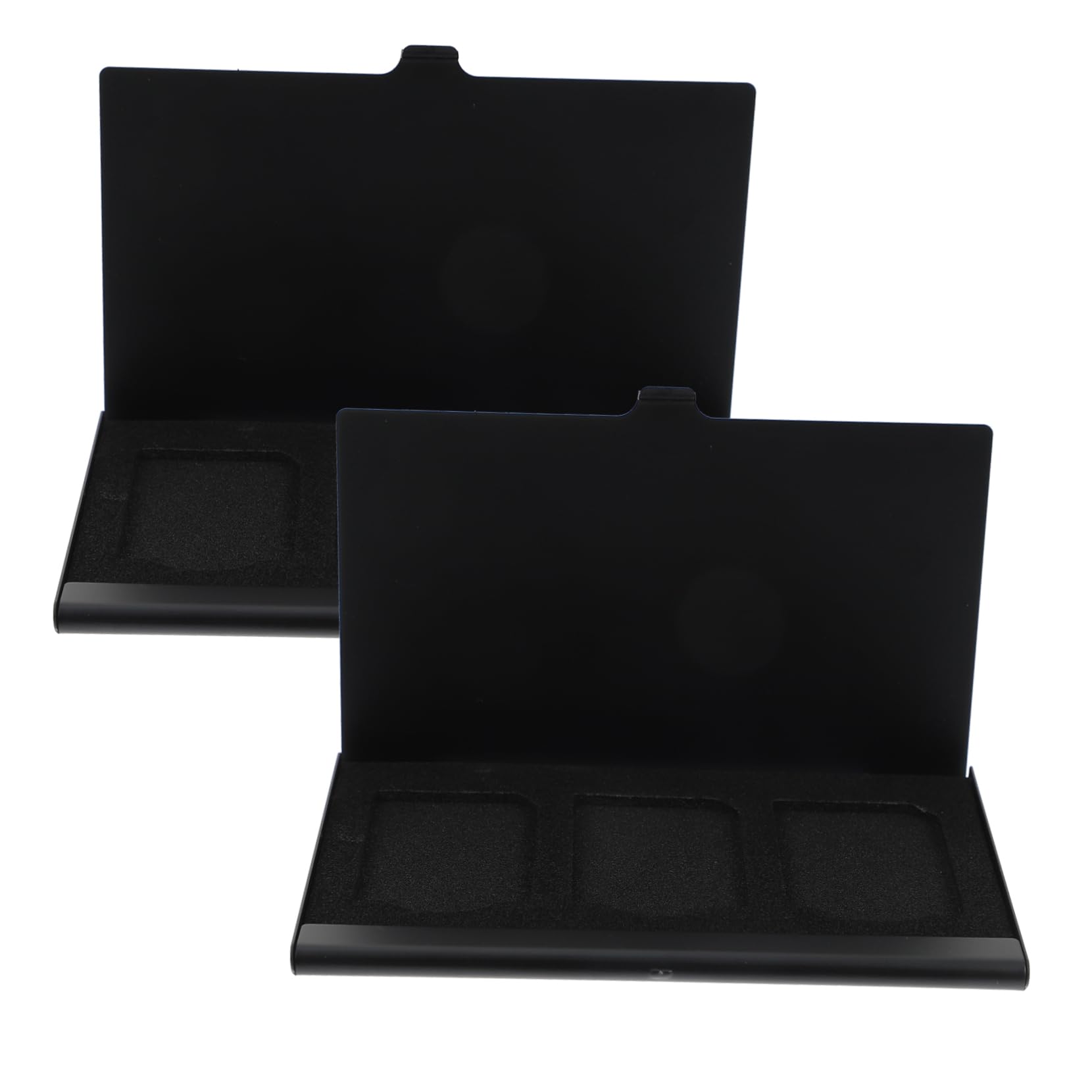 Hemoton 2pcs Card Holder Storage Box Shock Memory Case for Organizing Memory Cards Compact Design for Easy Access Sleek Black Finish for Cameras and Accessories