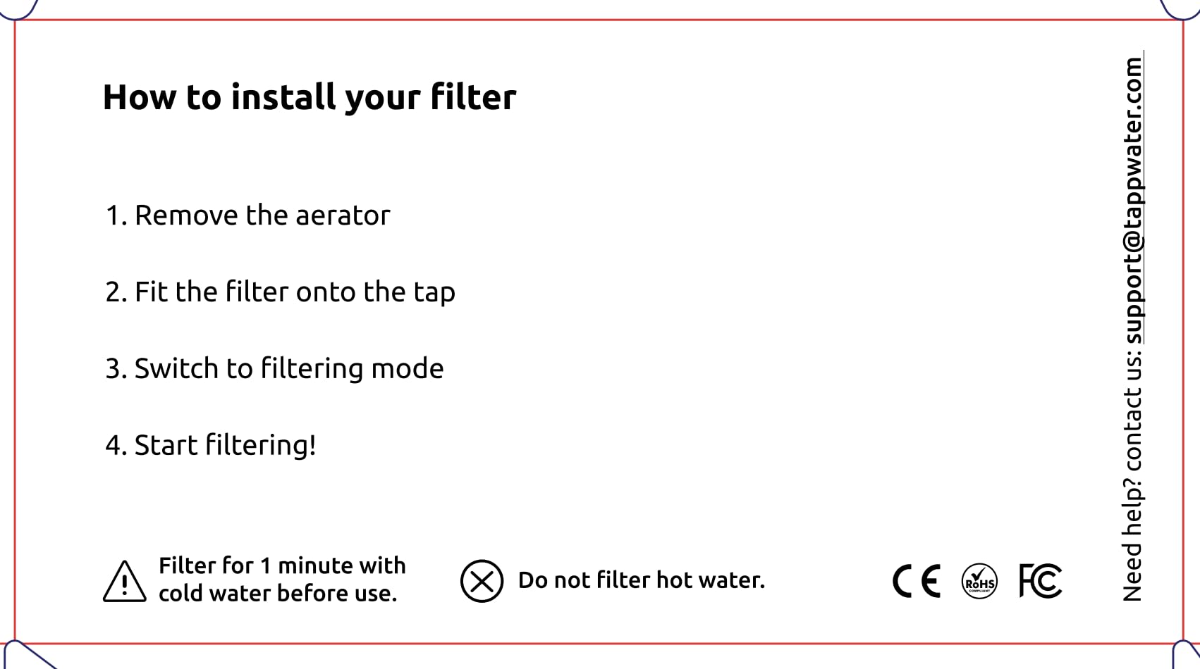 Tappwater EcoPro SMR-Wasserfilter Wasserhahn mit 6 Stufen und Swedish Mineral Rock. Filtert +100 Stoffe und fügt Mineralien für reines, gesundes Wasser hinzu. Wasserreiniger mit exklusiver Technologie