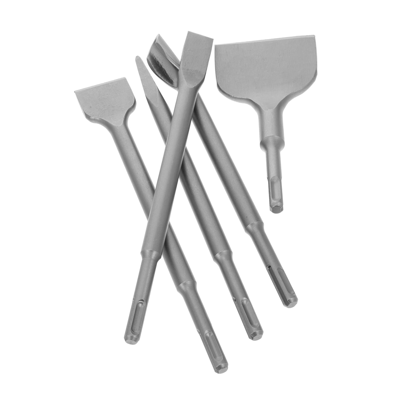 Set di Scalpelli da Muratura 5 Pezzi per Mattoni e Calcestruzzo | Acciaio al Cromo, Design Compatto, per Cantieri e Ristrutturazioni Domestiche