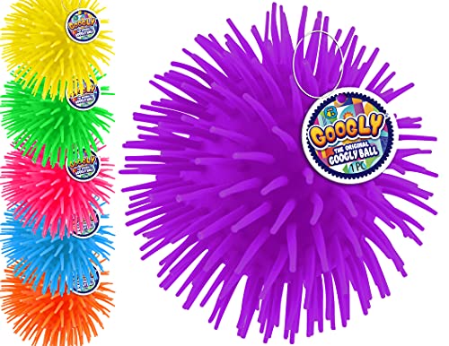 JA-RU Googly Puffer Ball Rubber Spike Ball (12 Units Assorted) 22163-12s