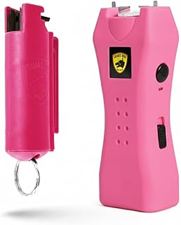 Guard Dog Security Mini Stun Gun Flashlight Rechargeable and Pepper Spray Self Defense Keychain for Women, Stun Gun Flashlight and Pepper Spray Combo, Personal Safety Value Set