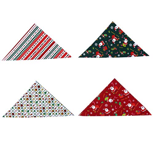 POPETPOP 4 PeÃ§as de Cachecol Cachecol Cachecol de Natal para Cachorros de Natal para Animais de Est