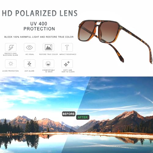 Retro Sunglasses Women Mens - Polarised Driving Sunglasses Large4