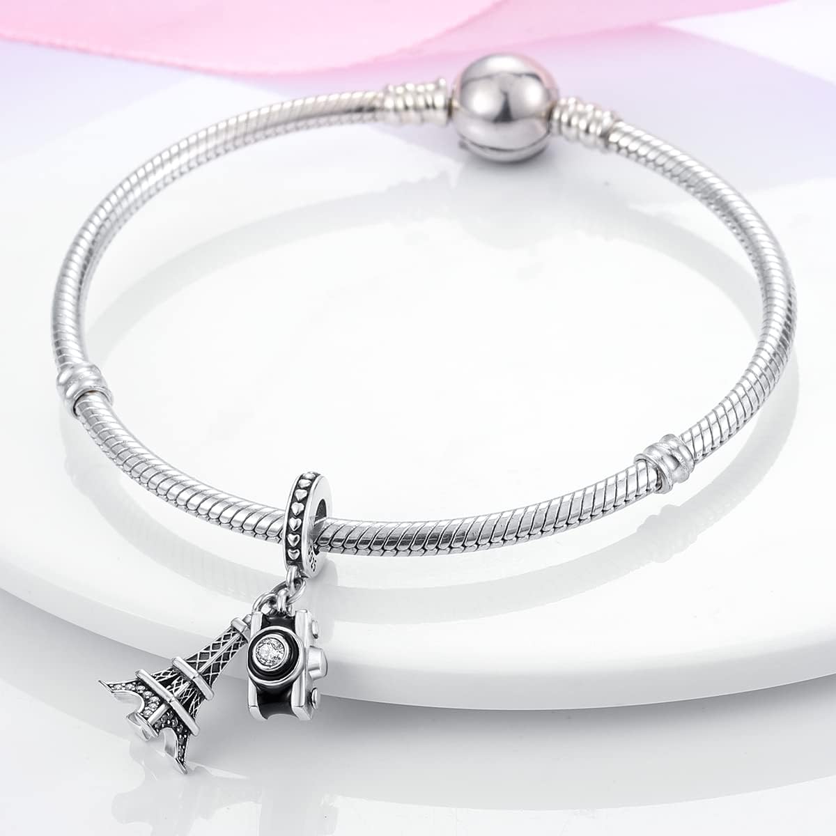 Miniatura 2 de Hapour Dijes de plata de ley 925 aptos para pulseras con dije, pulsera y collar, joyería de cuentas, regalos para mujeres y niñas