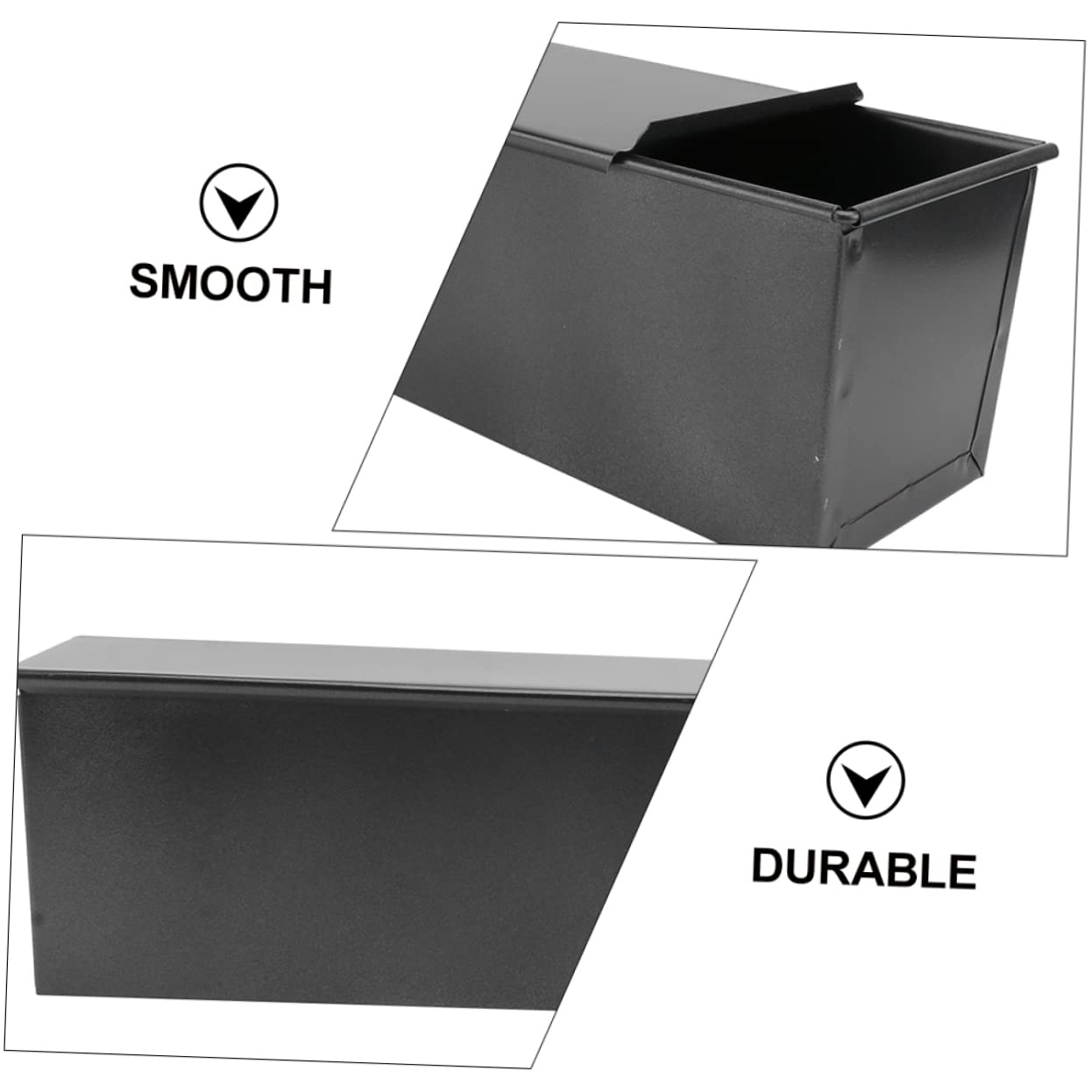 VINTORKY Non-stick Baking for Sourdough Pans Home Loaf Pullman Bread Pan Easy to Clean