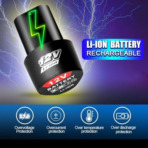 Image of SAURAN 12V Cordless Drill Battery for Cordless Drill (Material -Plastic,12V) (1)