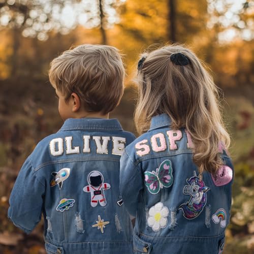 Custom Name Jackets For Kids Long Sleeve Toddler Jackets For Girls Personalized Jean Denim Jacket For Boys 1-8 Years Girl Boy Outerwear Clothes Birthday Christmas Gifts4