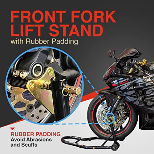 Venom Motorcycle Front+Rear Paddle Wheel Lift Stand Compatible With Honda Cbr 600 600Rr Cbr600Rr #TOP2