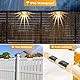 Auting Solarlampen für Außen, 4 Stück Solar Decklichter für die Garten dekoration,Wasserdichte Solar Zaunlichter Warmweiß für Außentreppen, Treppen, Zaun, Hof, Terrasse und Weg