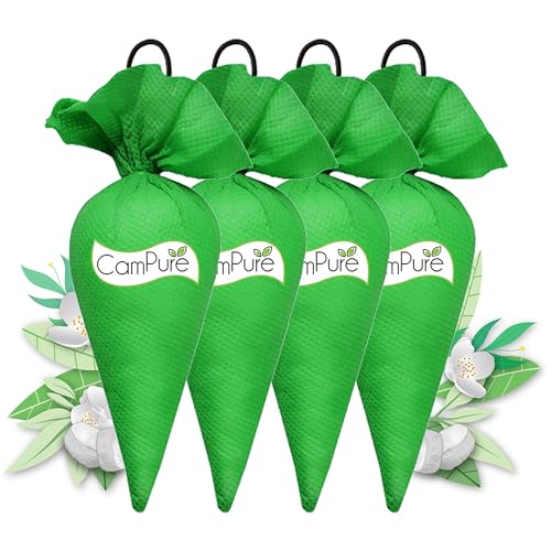 Image of CamPure Camphor Cone (Jasmine) Pack Of 4-100% Organic | Air Freshener For Car, Wardrobe, Office Cabin's, Drawers, Travel Bag and Bathroom