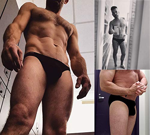 Avidlove AL001658_1_L# Men Underwear Micromodal Bikinis 4 Pack Briefs Black Large thumb #2