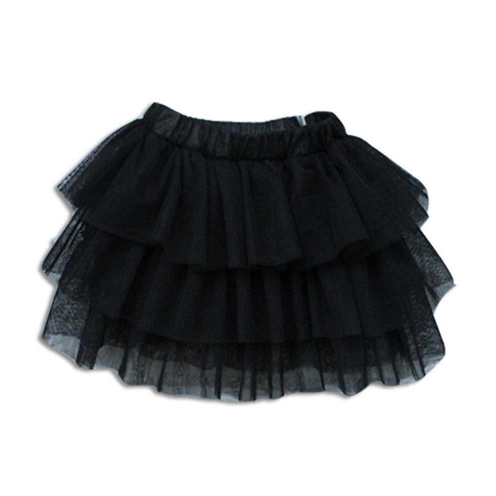 Cinda Girls Black Party Rara Skirts 6-7 Years