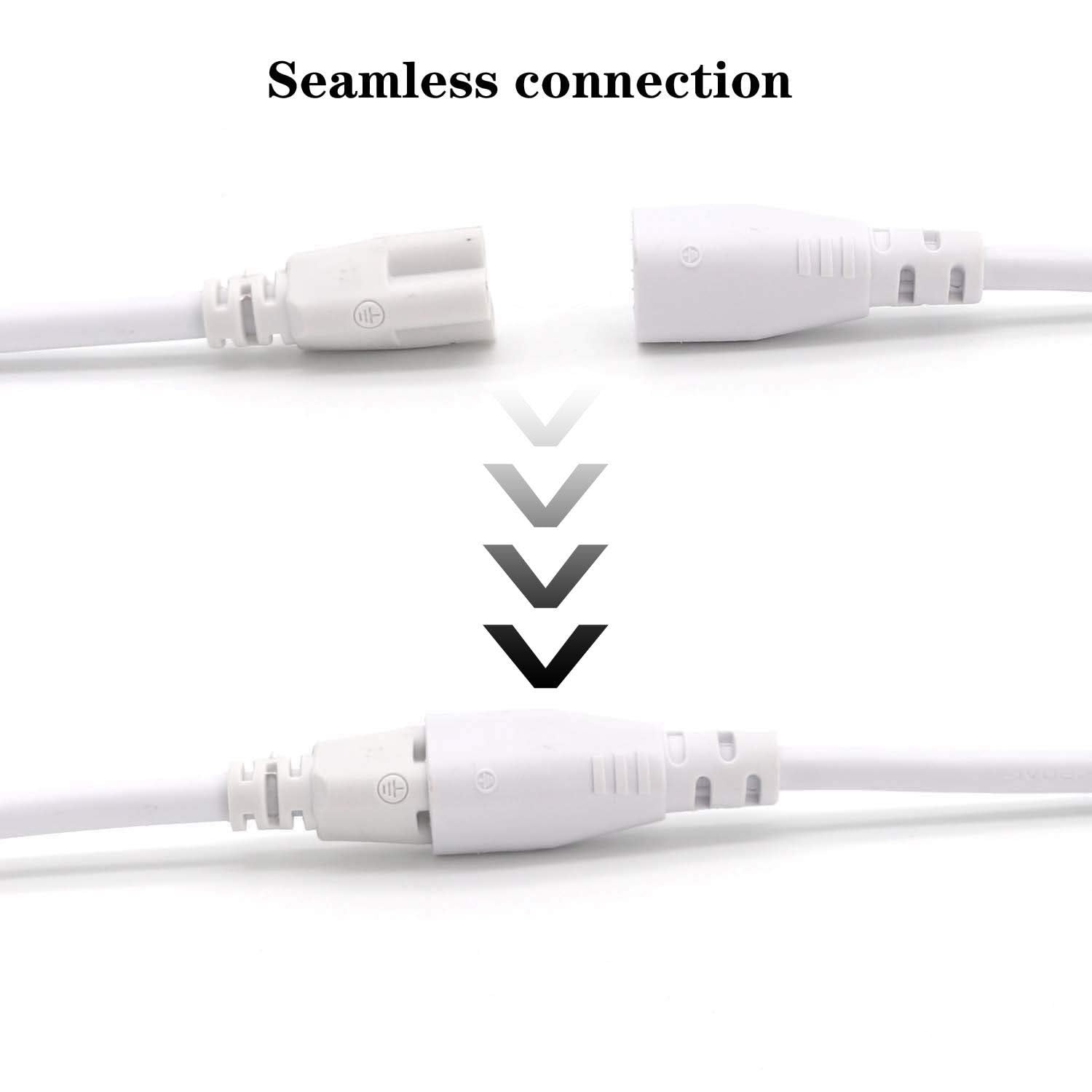 3Pcs-T5 T8 LED Tube Connector Cable Wire 9 inch Double Male to Male End Extension Cord for Integrated LED Fluorescent Tube Light Bulb Lamp Holder Socket(3Pcs 9Inch)