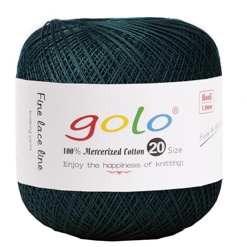Image of golo Crochet Thread Size 20 Crochet Yarn for Hand Knitting 220