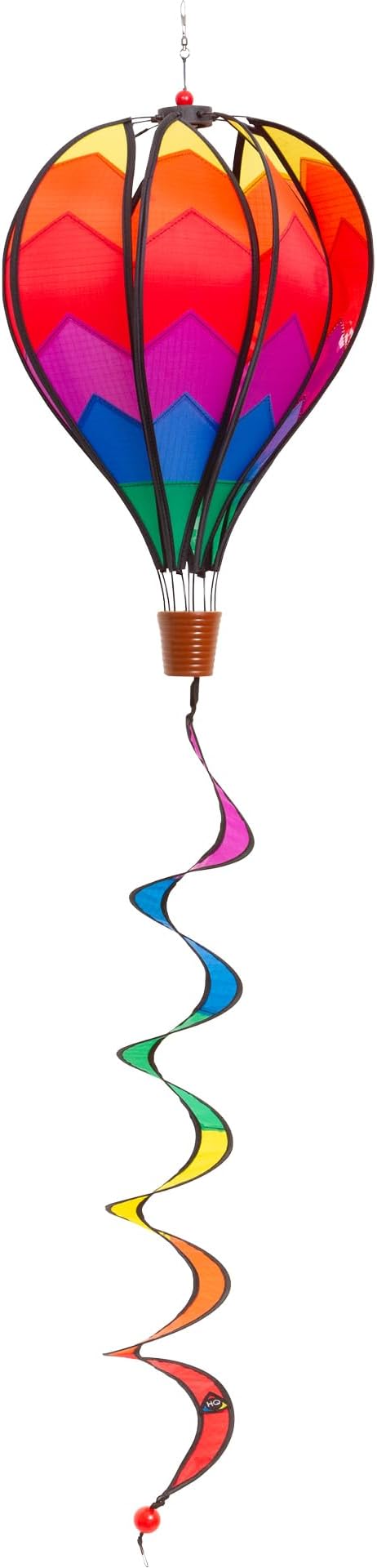HQ Windspiration Hot Air Balloon Twist Garden Wind Spinner, Sunrise