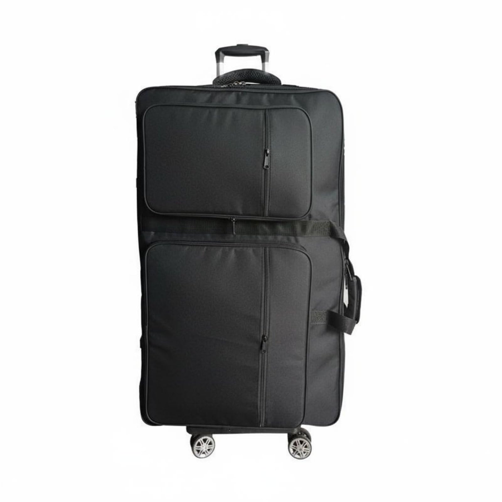 predolo Borsa da Trasporto DJ con Ruote Resistente All'usura Borsa per Controller DJ Tasche Multiple Zaino per Attrezzatura Musicale per Musicisti, Eventi