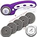 Generic Rotary Sewing Cutter Set con 5 Genuine Tungsten Carbide Japan Blades, per Il Taglio di Tessuti in Pelle, Carta Patchwork ECC,