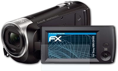 atFoliX Screen Protection Film Compatible with Sony HDR-CX405 Screen Protector, Ultra-Clear FX Protective Film (3X)