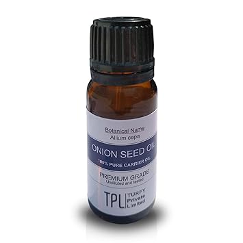 Turfy Onion Seed Oil 100% Pure, Natural undiluted Cold Pressed Oil for hair growth (10 ML)
