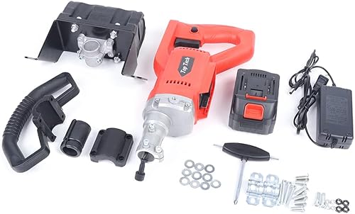 Miniatura 2 de Regla eléctrica de hormigón con batería con tablero de acero inoxidable de 5 pies, velocidad de 3000-6000 RPM, eficiente y portátil