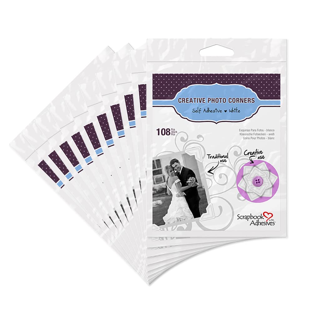 Lineco Self-Adhesive Photo Corners 252/Pkg-Ivory .5