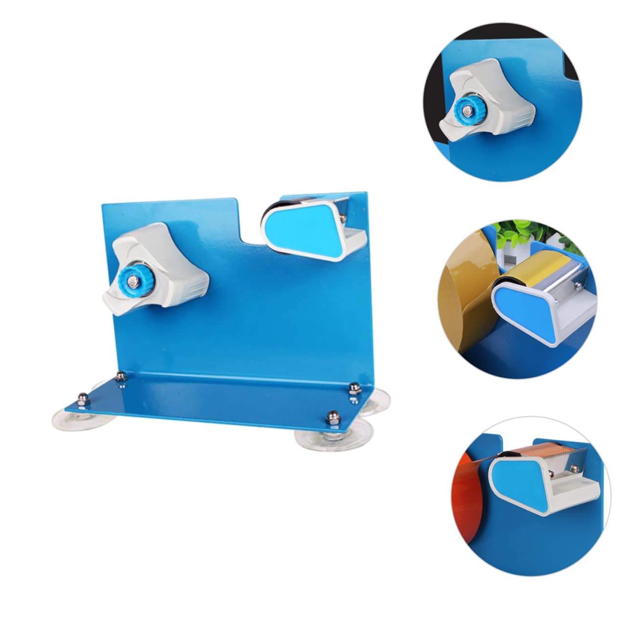 Artibetter Dispenser di Nastro Adesivo da Scrivania Taglierina Integrata, Design Creativo in Ferro e Plastica, per Casa e Scuola, Efficiente per Imballaggi e Nastro Termico
