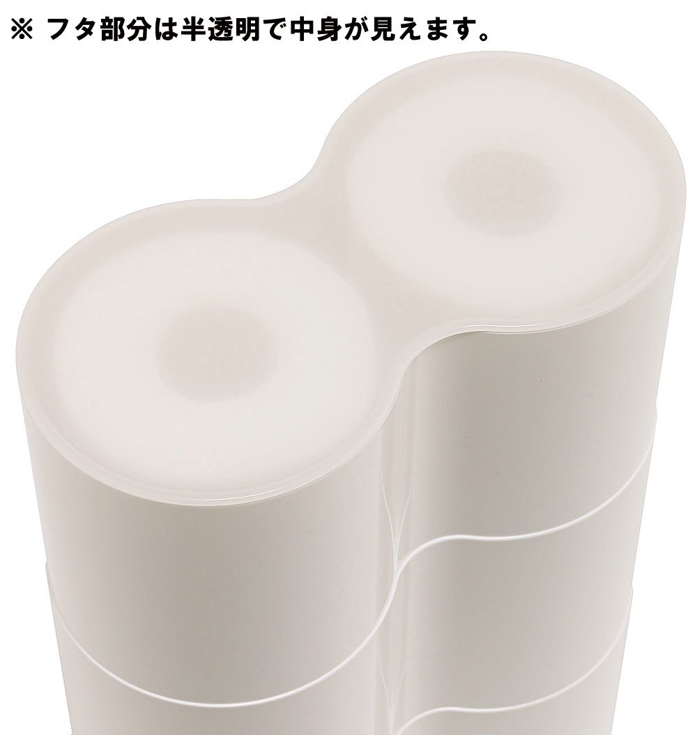 ISETO Toilet Storage, White, Approx. W 9.8 x D 5.0 x H 9.8 inches (25 x 12.9 x 24.9 cm)