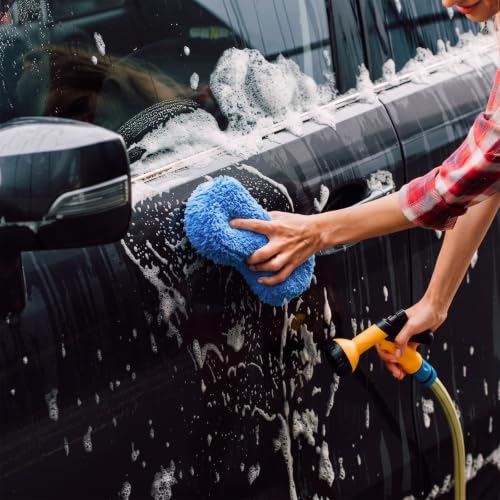 Image of Tanlade 4 Pcs Large Car Wash Sponge, Foam Sponge for Clean, Blue
