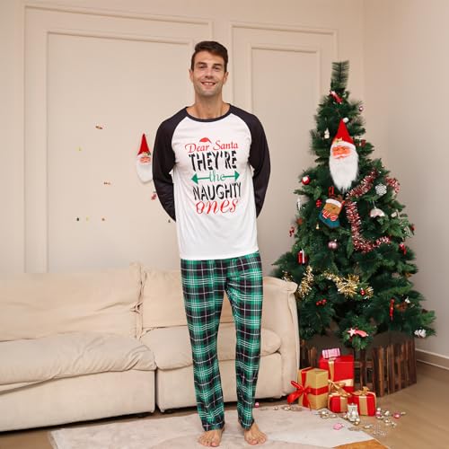 Christmas Pajamas for Family Matching Family Christmas Pajamas Matching Sets Holiday Xmas Pjs SleepwearSD-305-MEN-XXL3