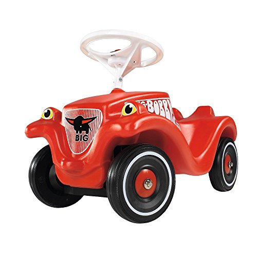 Big 800056053 - Rutschauto Bobby Car Classic mit Flüsterrädern/Schuhschutz, rot