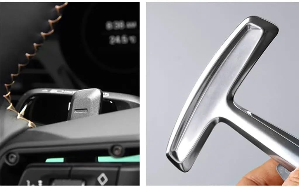 IBNA Volante da Corsa 2 Paddle Cambio al Volante per P&orsche 911 per Macan per Panamera 2021 per Cayenne 992(Nero)