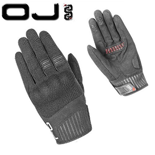 GUANTI IN TESSUTO ELASTICO ESTIVO G159 TAGLIA M NERI PER MOTO E SCOOTER OJ ATMOSFERE