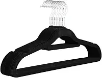 Kit 20 Cabide Veludo Preto Premium Adulto Camisa Calça Roupa