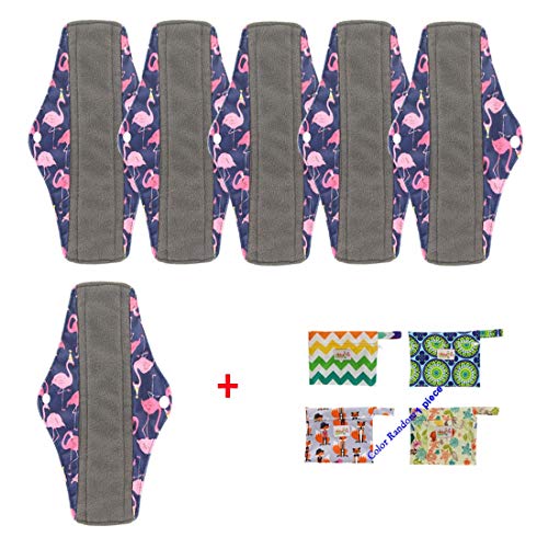 OHBABYKA - Compresas reutilizables de bambú, color multicolor