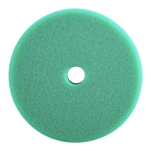 Image of Maple Car Care 5-Inch Hard Cut Foam Pad for Car | Green Flat Buff Pad for Car Detailing | Heat Resistant Rotary & DA Polisher Pad | Waxing Buffing Pad for Polishing | Polish Pads for Car & Bike