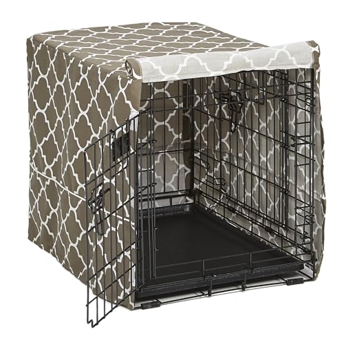 MidWest Homes for Pets Small Dog Crate Cover Featuring Teflon Fabric Protector, Poly-Cotton Privacy...