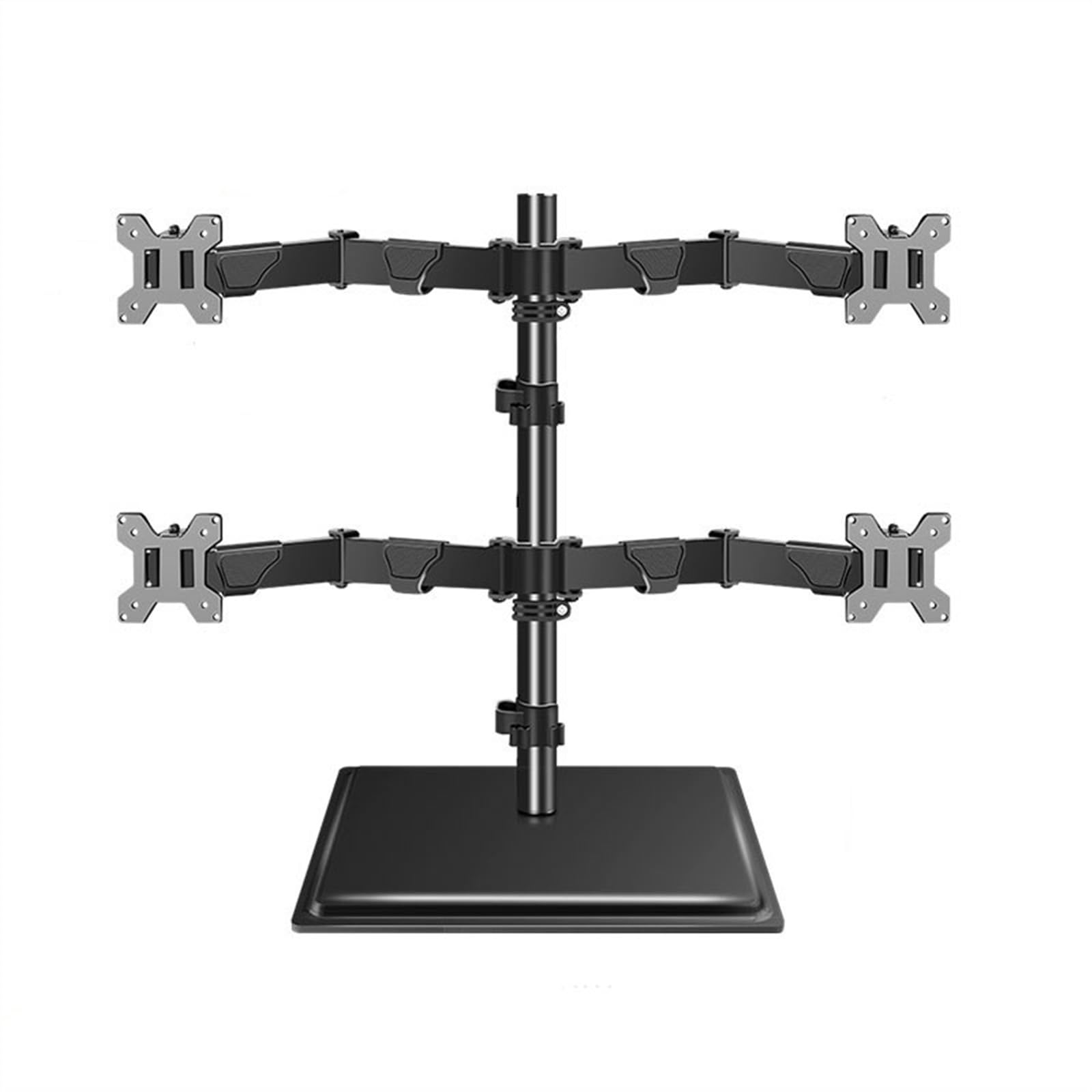 SaryEdge Monitor Desk Mount Quad Monitor Mount Stand, Fully Adjustable Free-Standing Monitor Desk Mount, fits 4 Monitors up to 40 Inch, Holds up to 19.8lbs per,