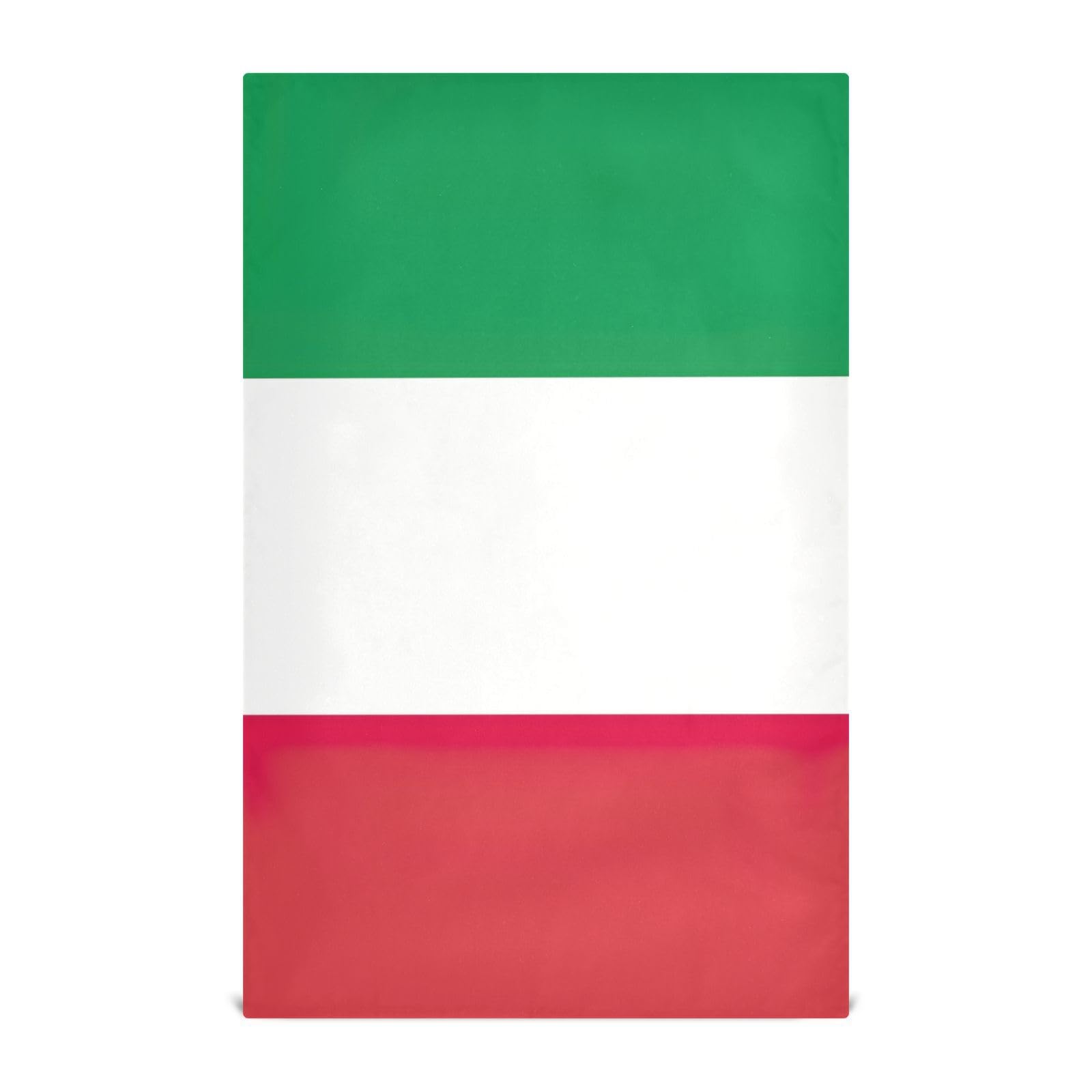 RPLIFE Italy Flag Dish Towel, 28x18 Inches Absorbent Kitchen Towel Printed Hand Towels