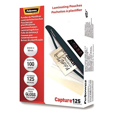 Fellowes 60x90mm Gloss Laminating Pouches Cover
