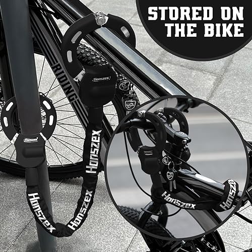 Scooter Lock, Bike Locks High Security with Key, 36.22inch Heavy Duty Bike Lock Chain, Accessories for Electric Scooter, E-Bikes