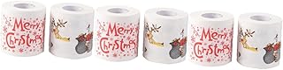 PRETYZOOM Papel Higiênico Papel Higiênico 6 Rolos De Decoração De Banheiro De Natal Papel Higiênico De Noel Papel Higiênico Colorido Decoração Rústica Decoração De Natal Papel Higiênico